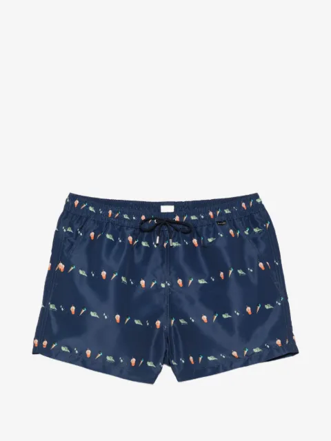 Paul Smith drawstring patterned swim shorts