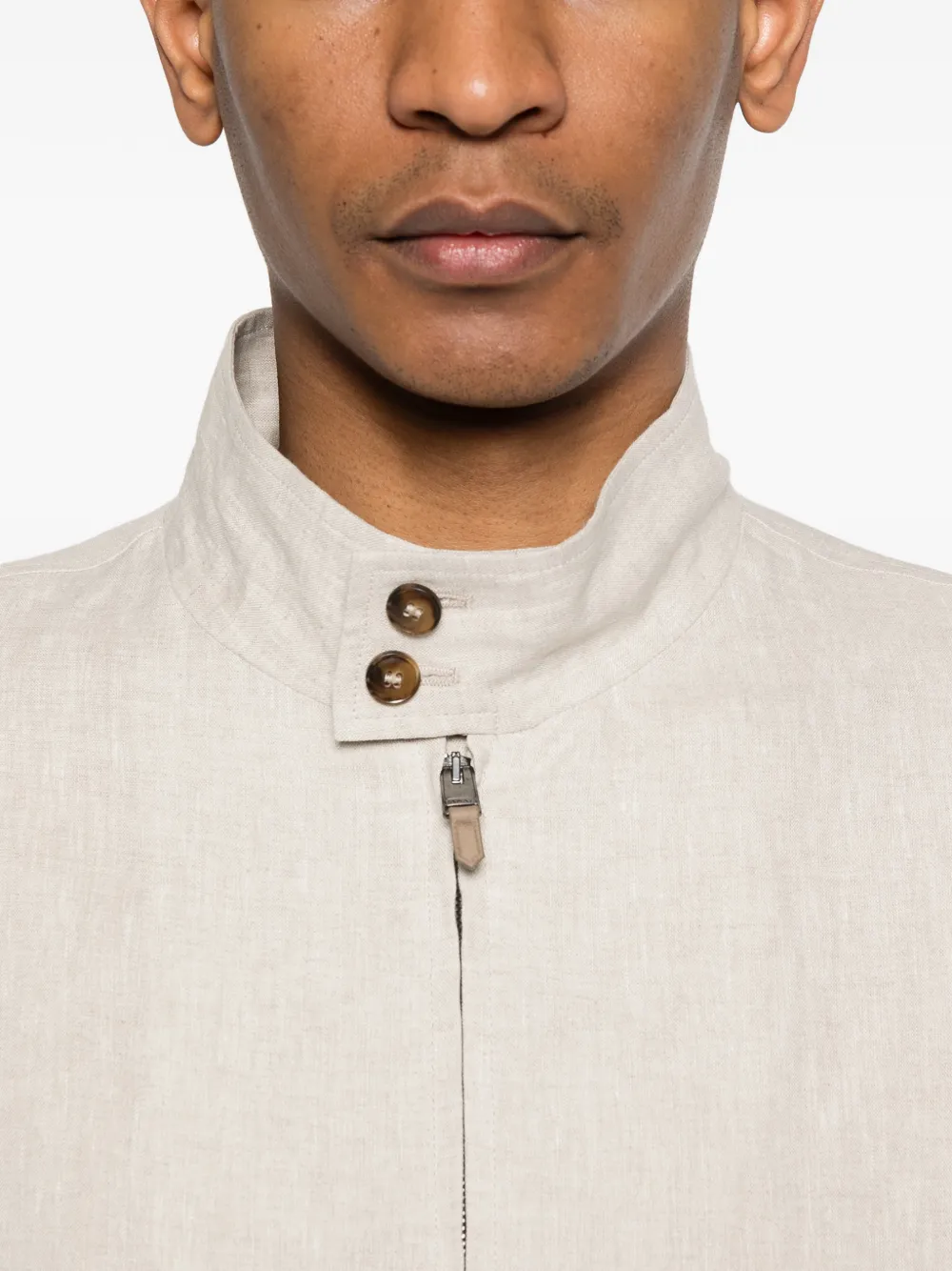 Canali Jack met rits Beige