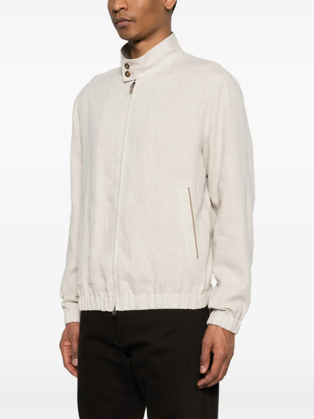 Canali Jack met rits Beige
