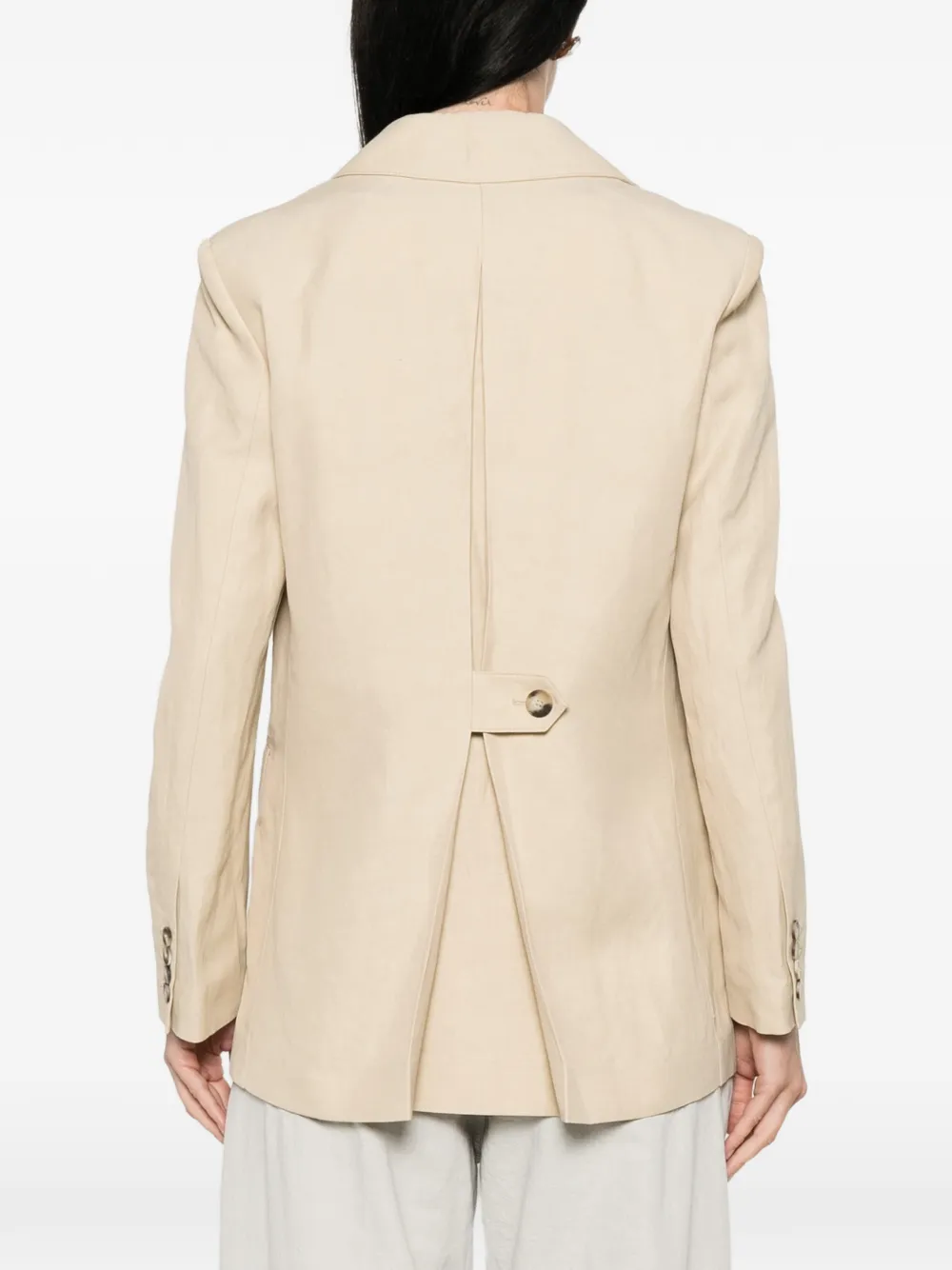 JOSEPH Blazer met enkele rij knopen Beige