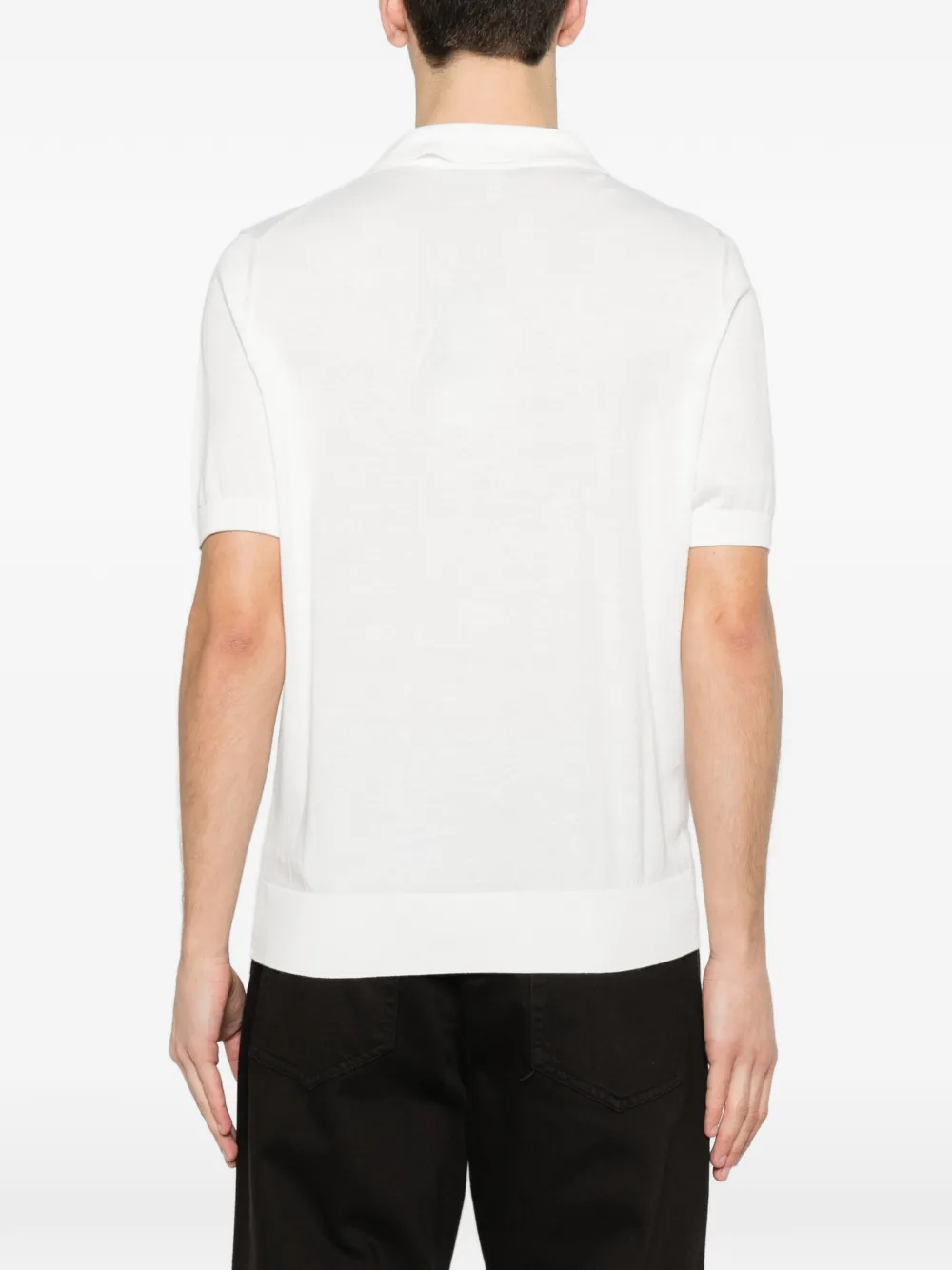 Canali T-shirt met korte mouwen Wit