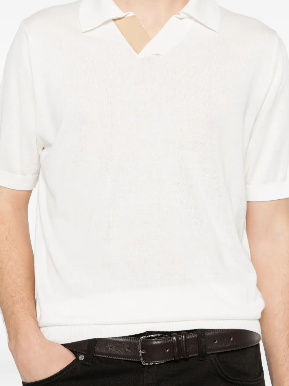 Canali T-shirt met korte mouwen Wit