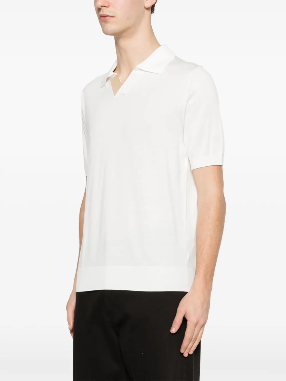 Canali T-shirt met korte mouwen Wit
