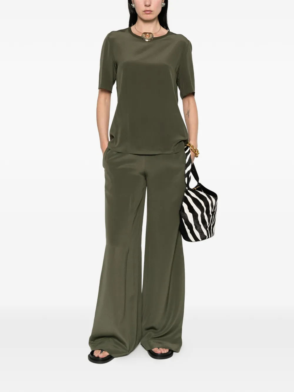  Joseph New Rubin Crewneck Blouse - Green 