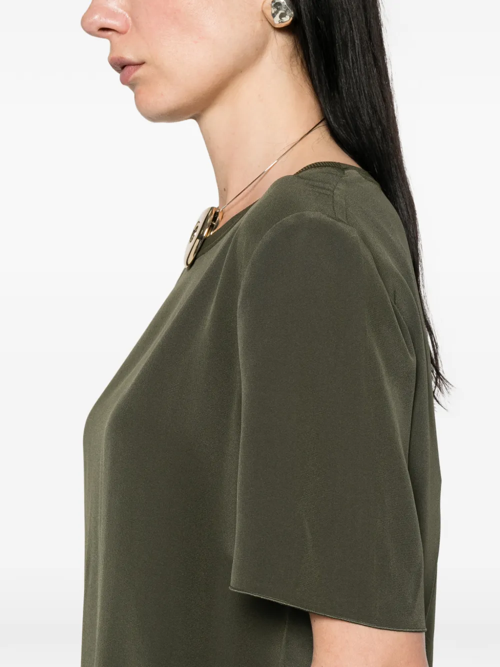 JOSEPH New Rubin blouse met ronde hals Groen