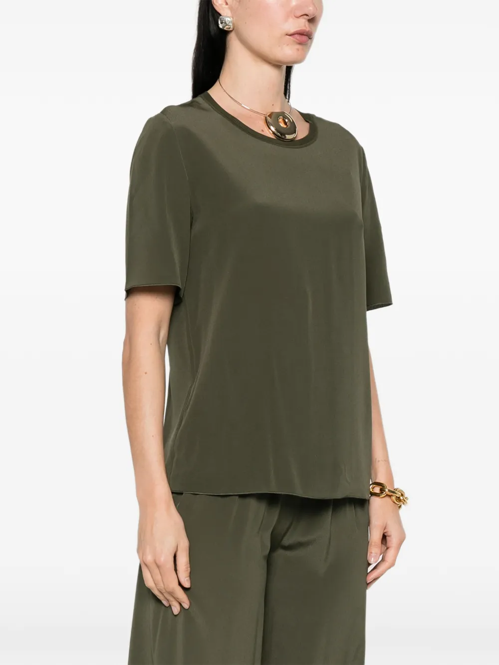  Joseph New Rubin Crewneck Blouse - Green 