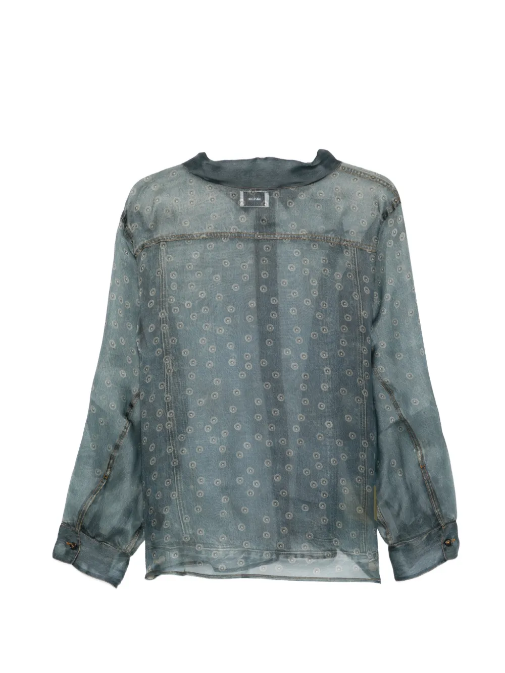  Haikure Maya Buttoned Silk Shirt - Blue 