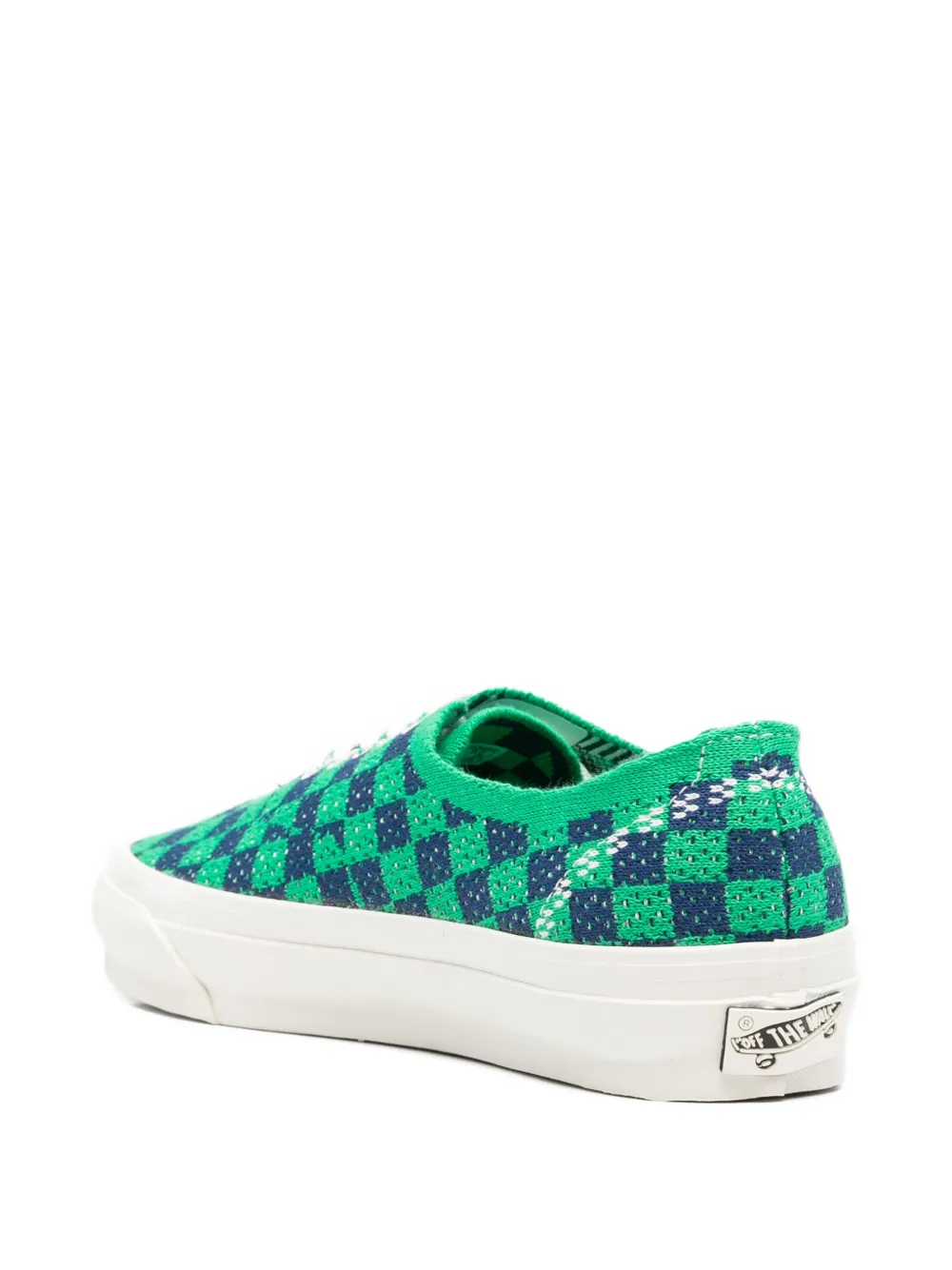 Vans LX Authentic checkerboard sneakers Groen