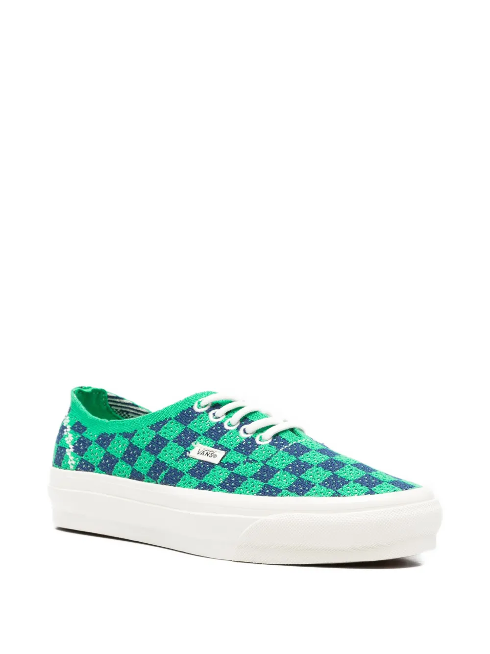 Vans LX Authentic checkerboard sneakers Groen