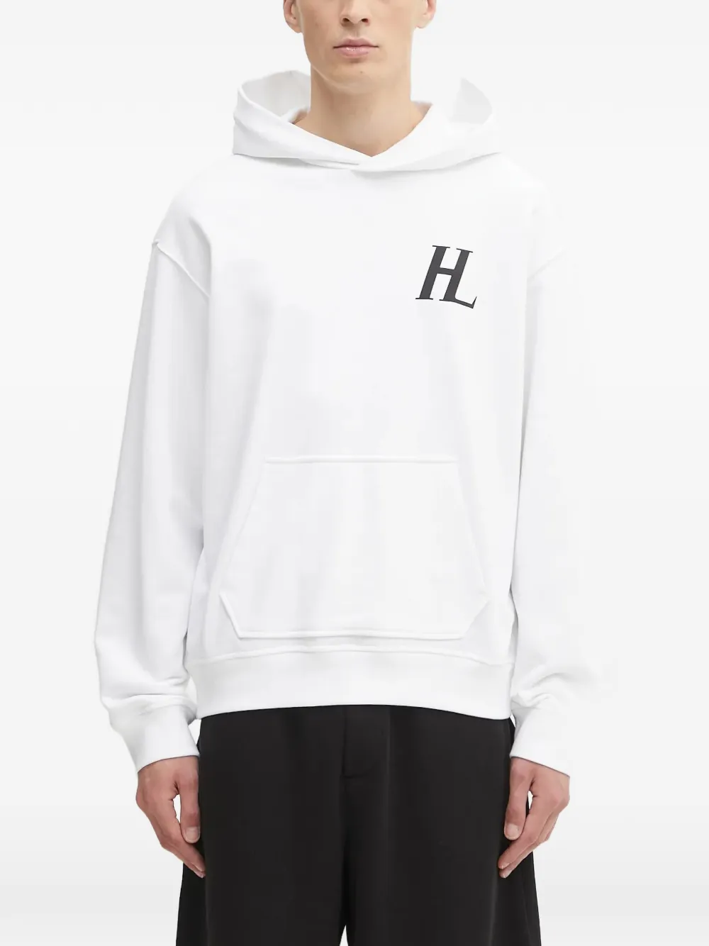 Helmut Lang logo-print hoodie