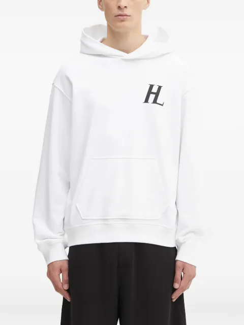 Helmut Lang logo-print hoodie