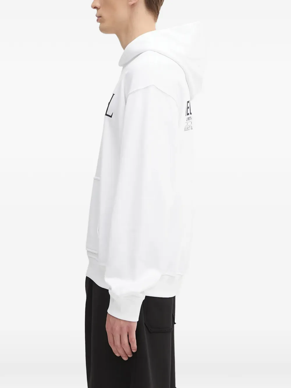 Helmut Lang Hoodie met logoprint Wit