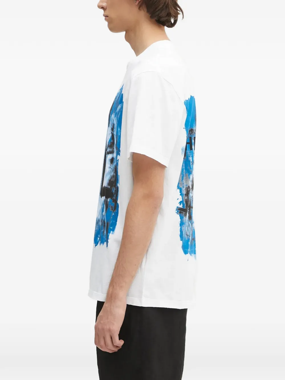 Helmut Lang Katoenen T-shirt met logoprint Wit