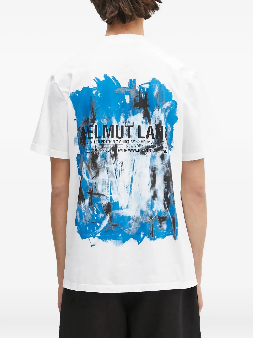 Helmut Lang Katoenen T-shirt met logoprint Wit