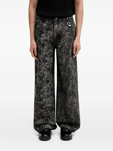 HELIOT EMIL metallic-effect jeans