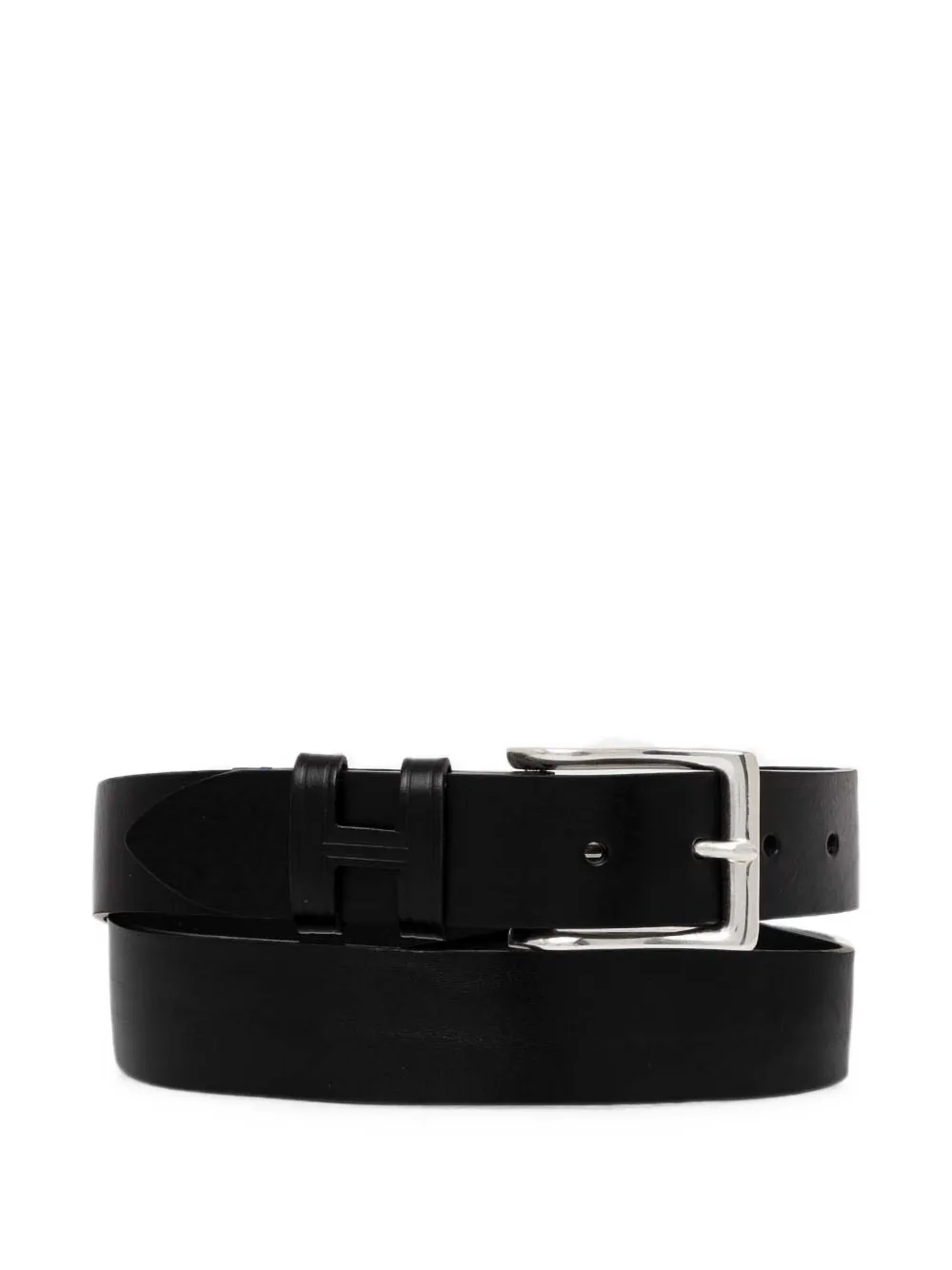 Hackett London H-buckle leather belt