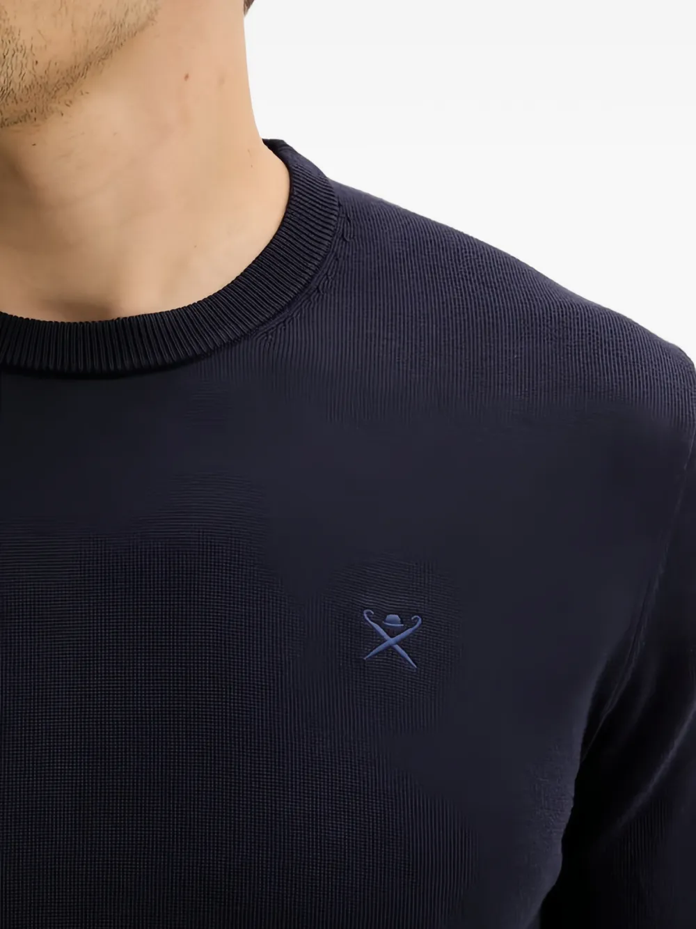 Hackett London T-shirt met ronde hals Blauw