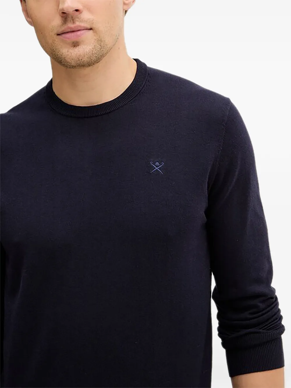 Hackett London T-shirt met ronde hals Blauw