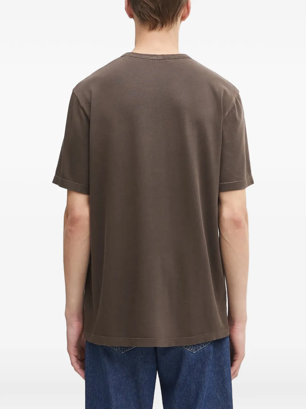Helmut Lang logo-print T-shirt Bruin
