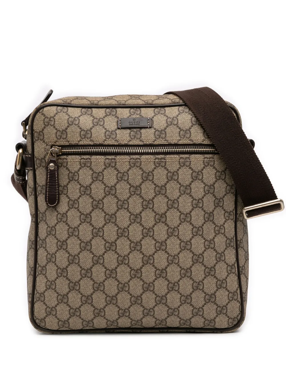 Gucci Pre-Owned 2016-2025 GG Supreme crossbody bag - Marrone