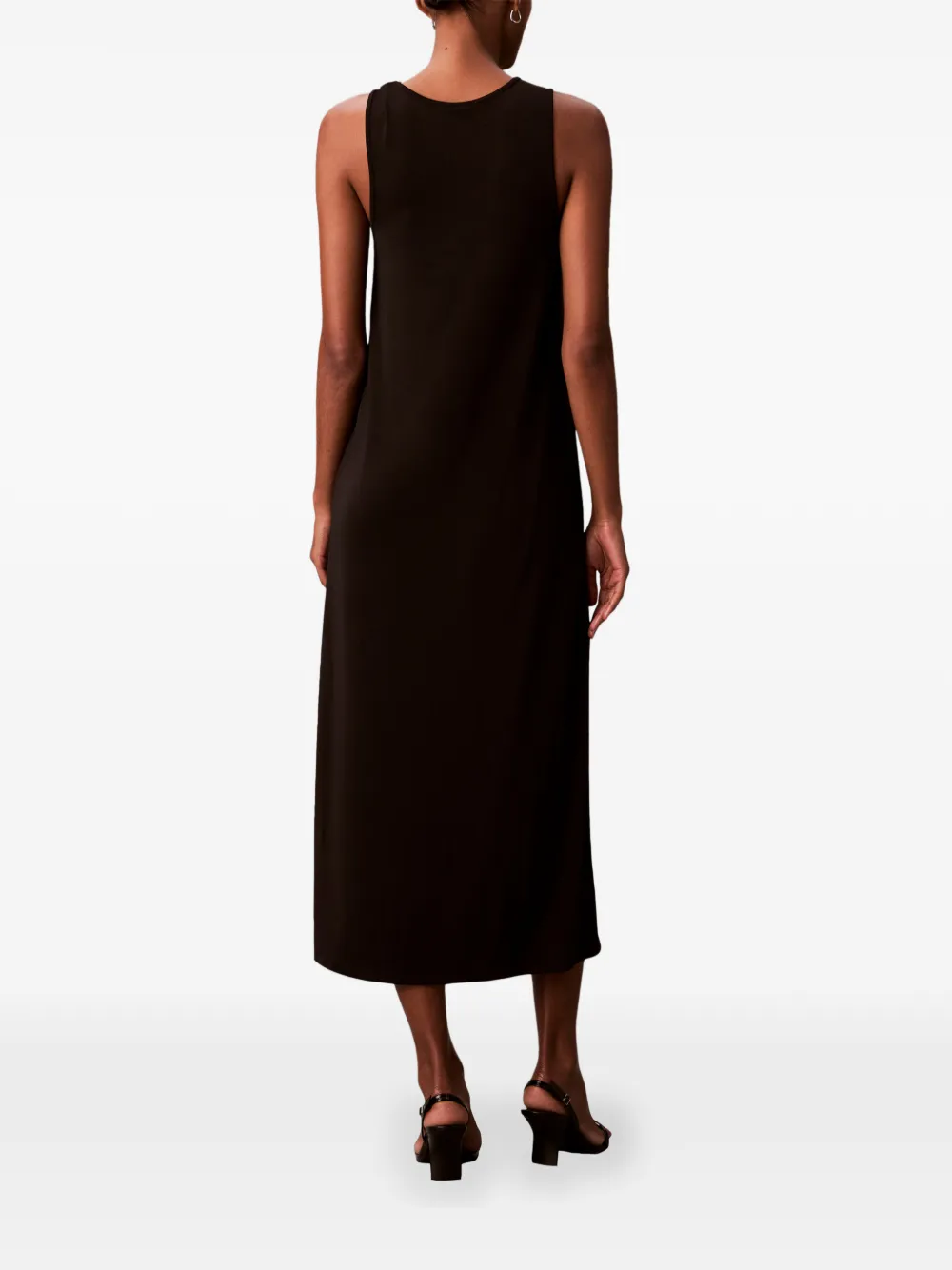  Calvin Klein Midi Ring Dress - Brown 
