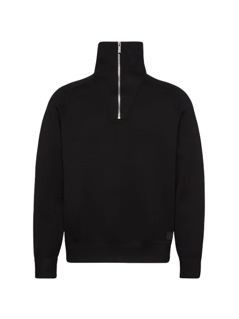 Calvin Klein zip-up high-neck jumper
