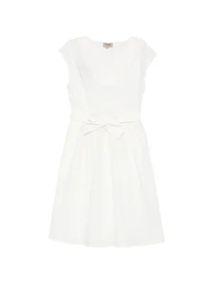 square neck ivory dress LUCA Square Neck Embellished Gown