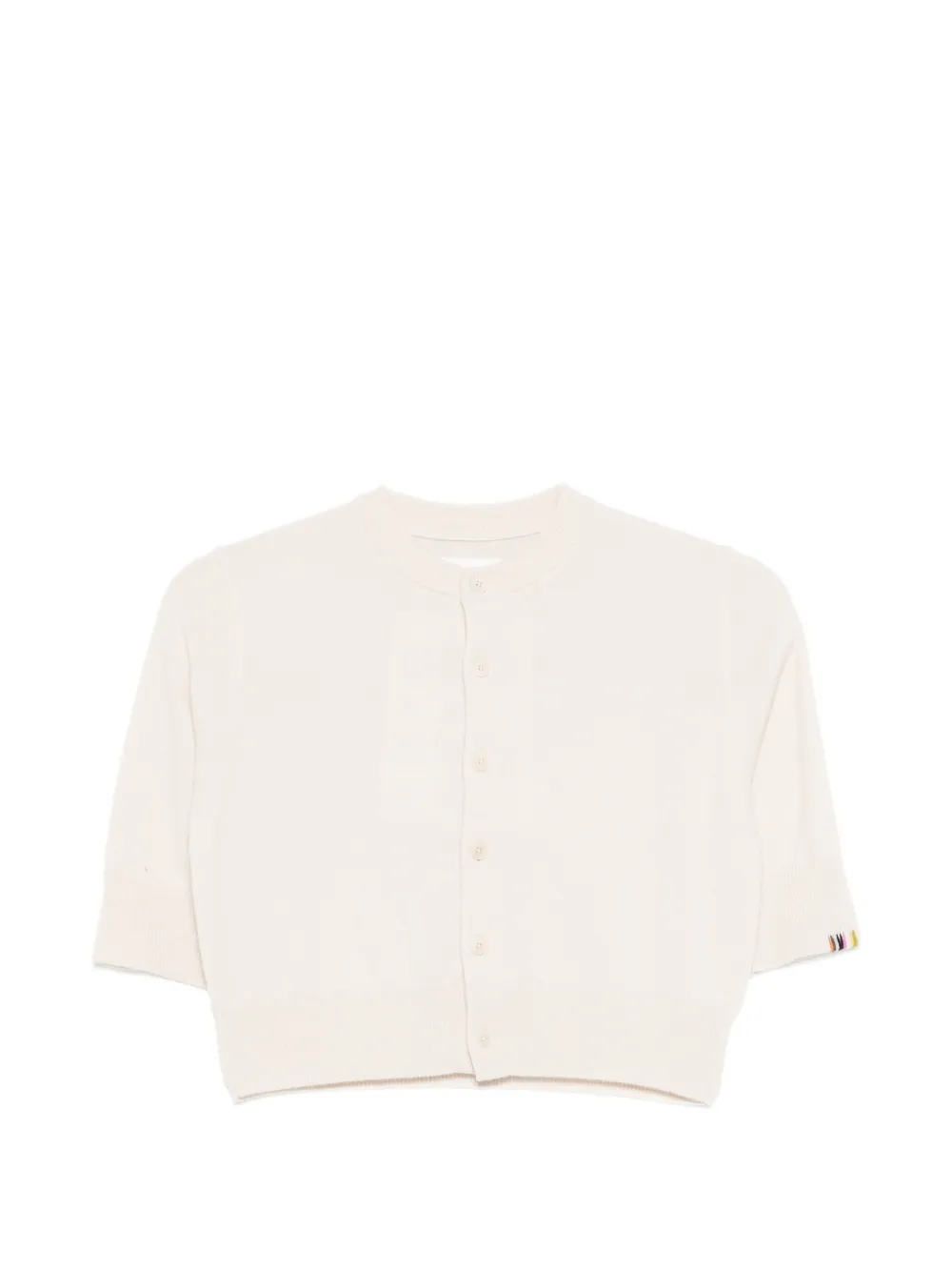 extreme cashmere Super Little cropped cardigan - Toni neutri