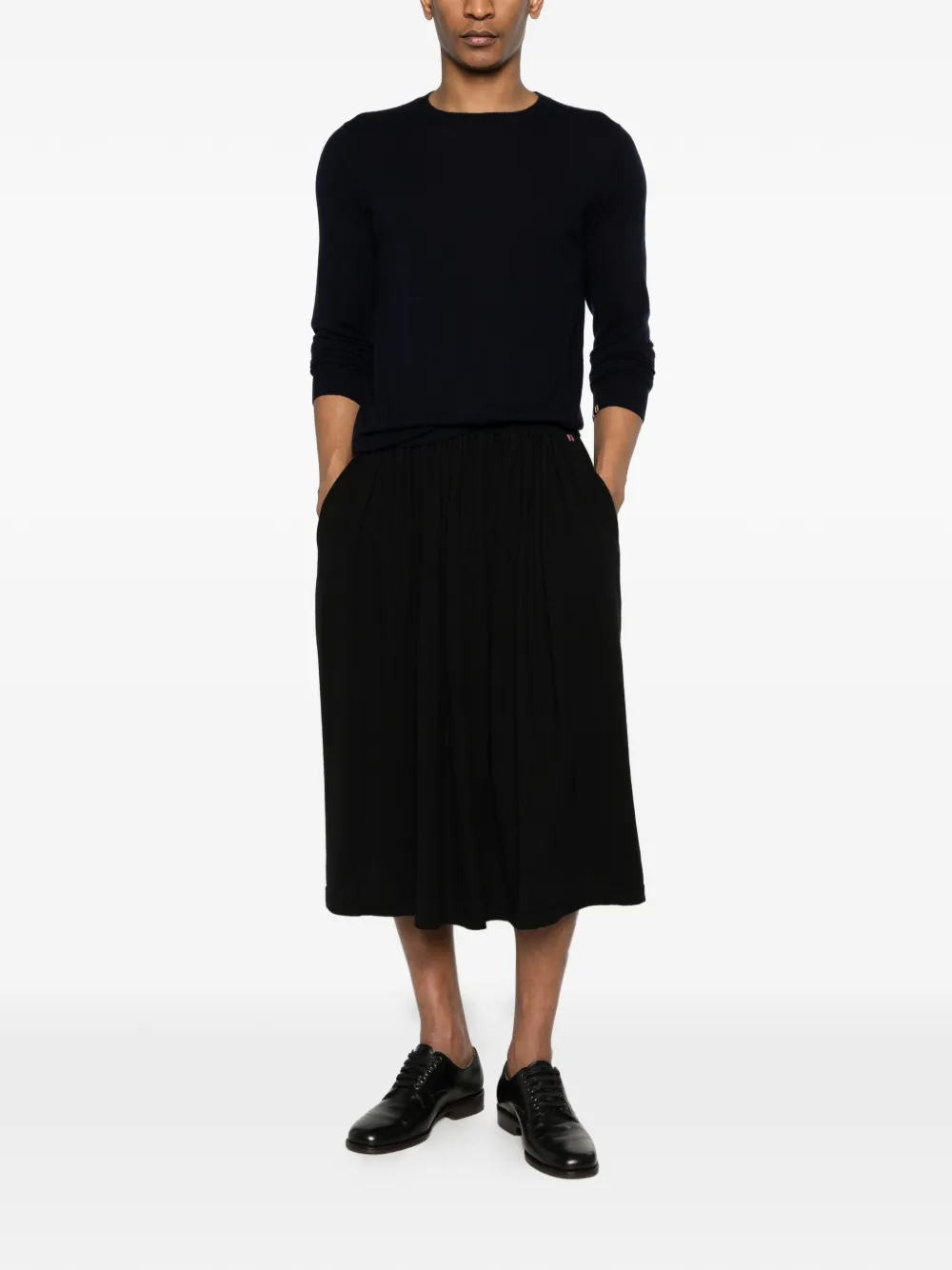 extreme cashmere Nº415 Selfie trui met ronde hals Zwart