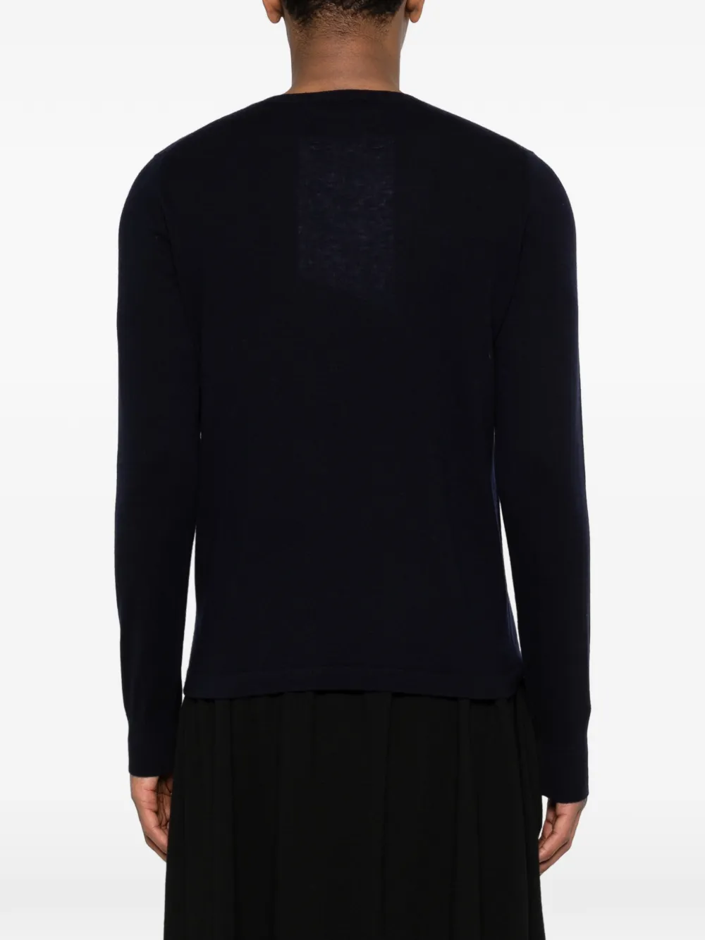 extreme cashmere Nº415 Selfie trui met ronde hals Zwart