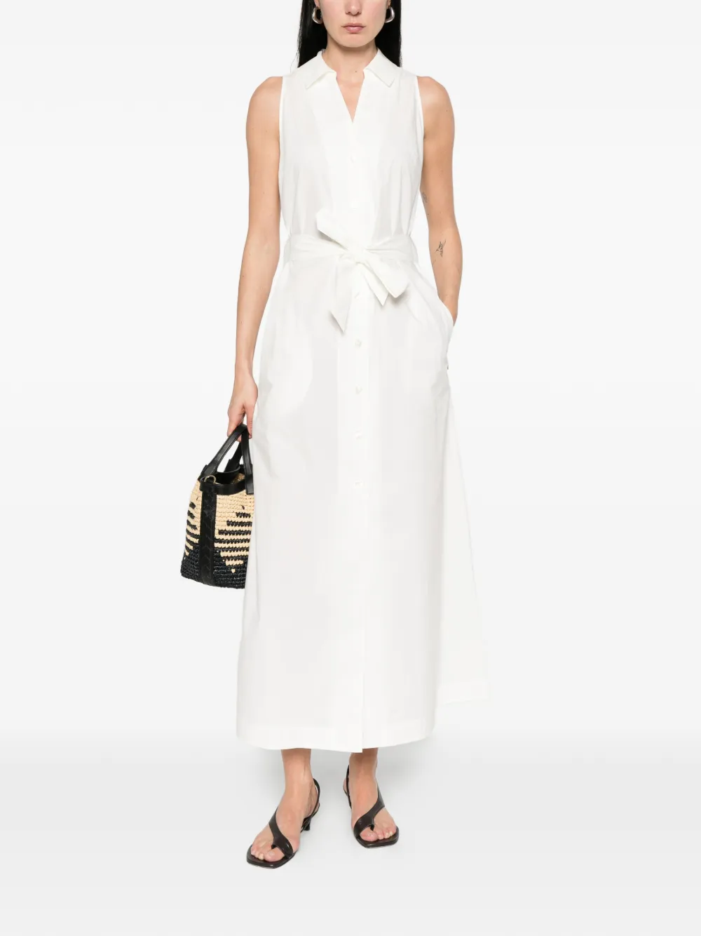  Woolrich Buttoned Midi Dress - Neutrals 