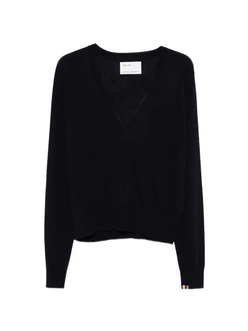 extreme cashmere Nº467 Collin V-neck sweater - Blu