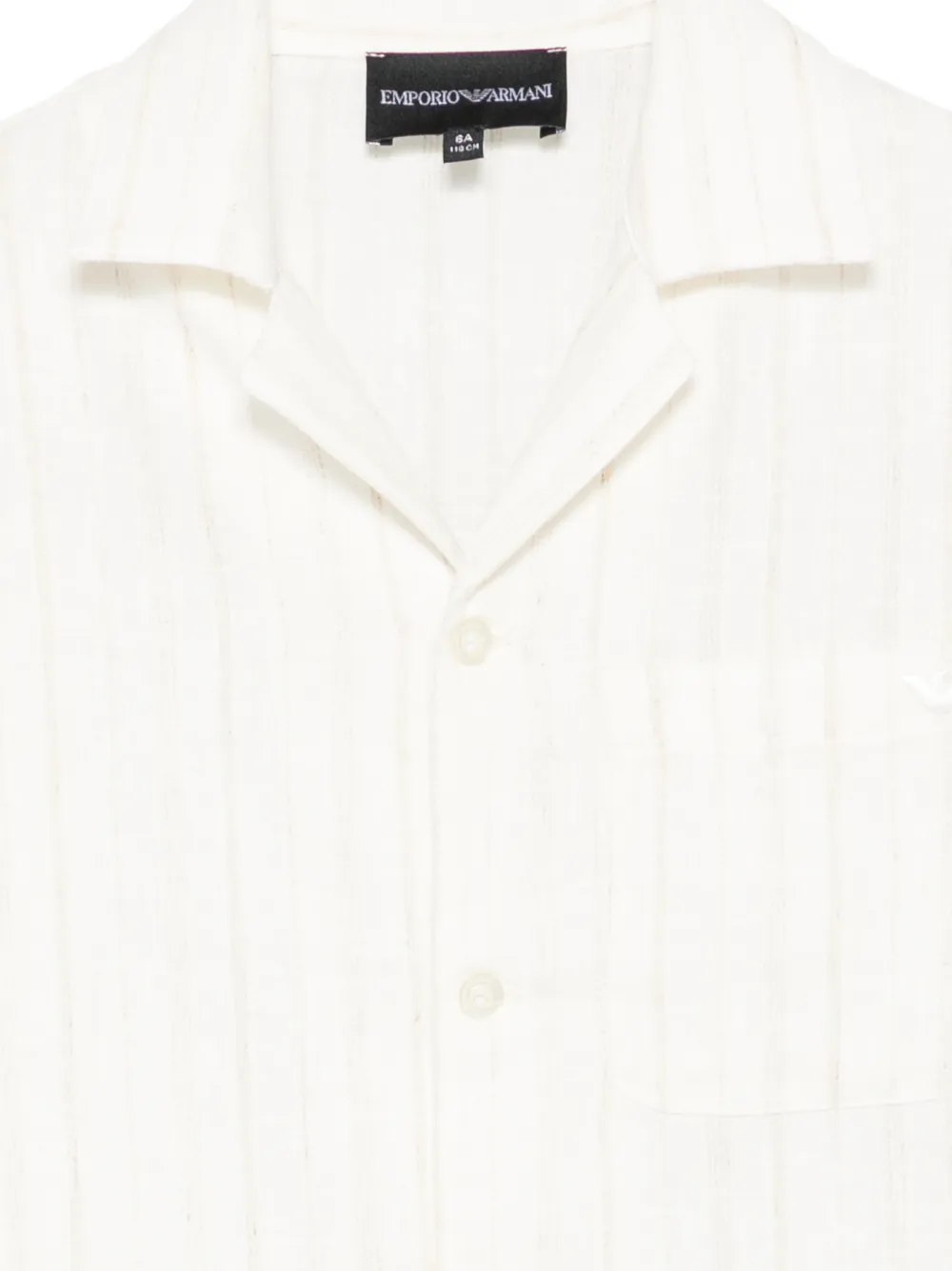 Emporio Armani Kids Gestreept shirt Beige