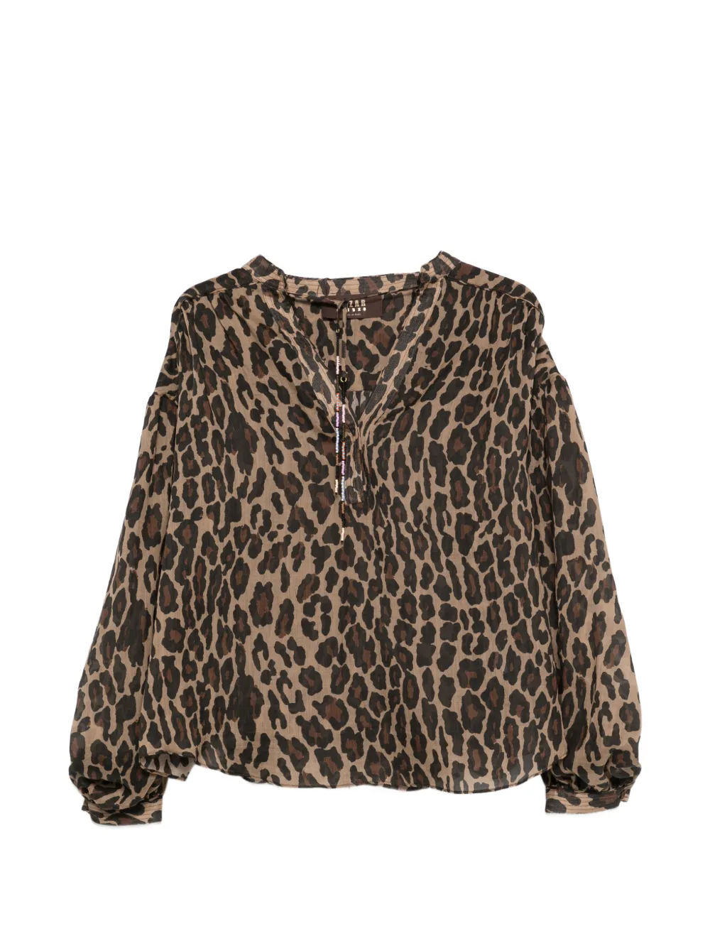 Bazar Deluxe leopard-print shirt - Toni neutri