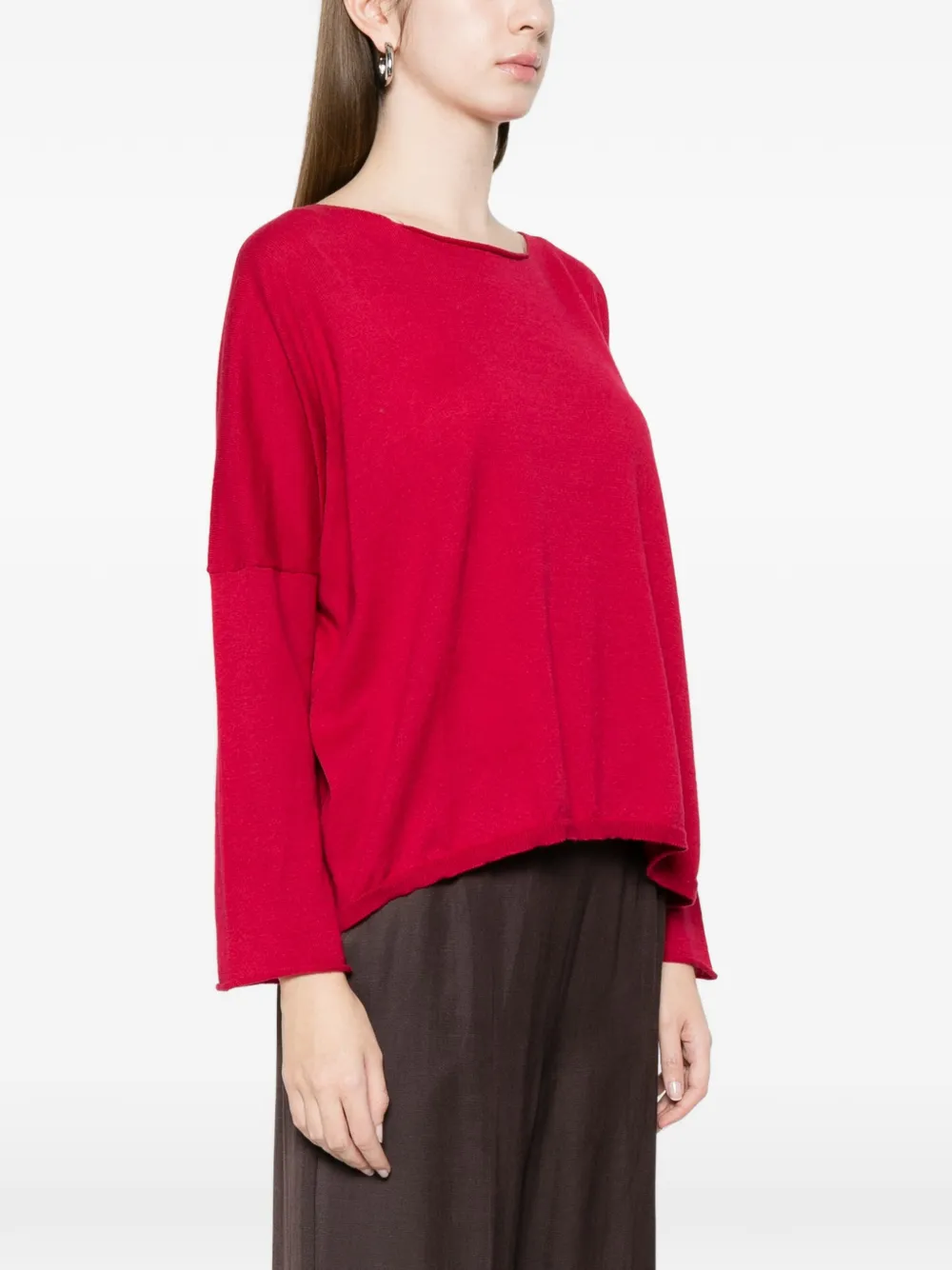  Beyou Boat-neck Top - Red 