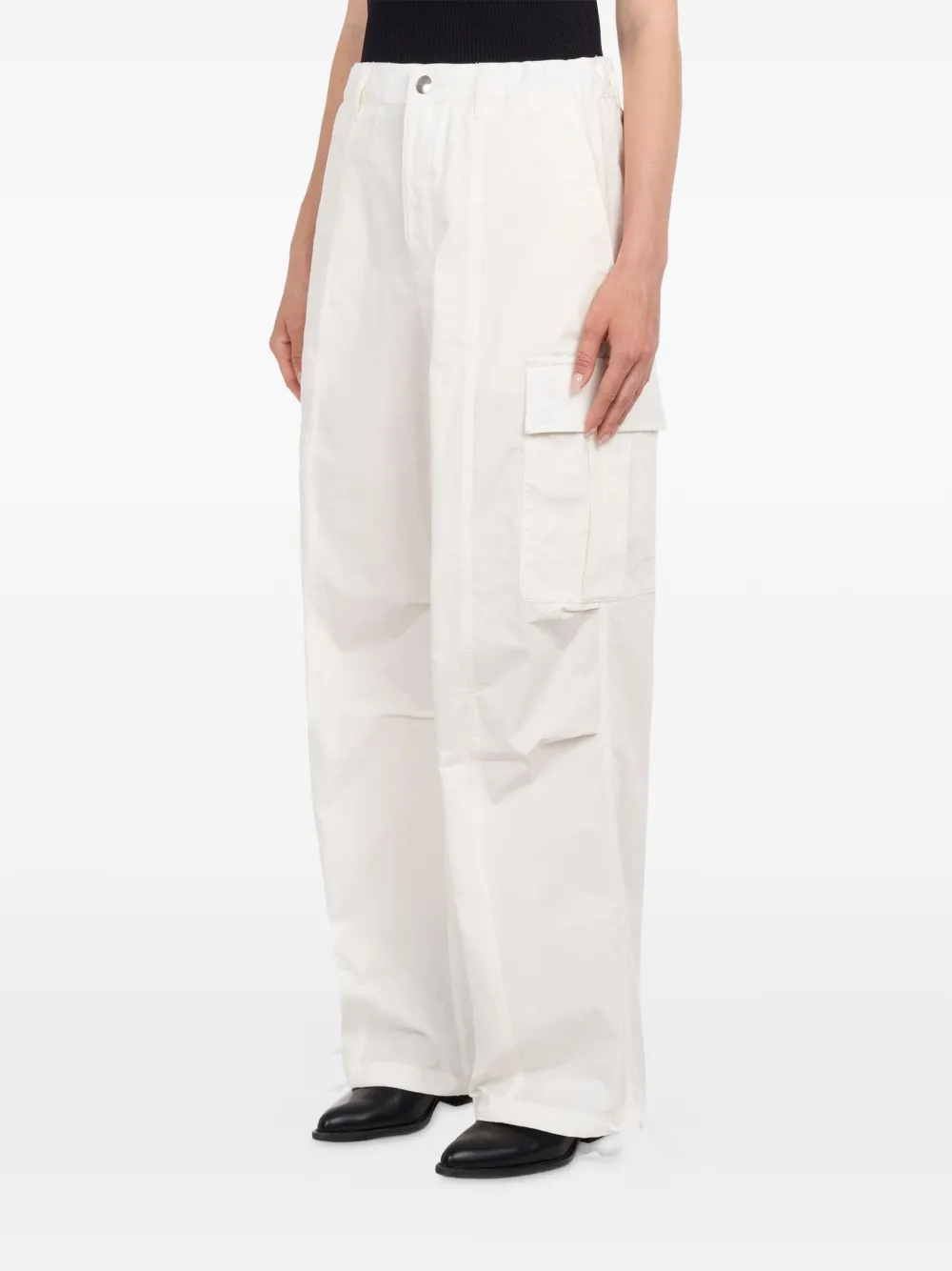 Department 5 cargo-pockets straight trousers - Bianco