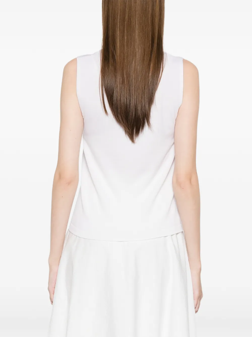 Alberta Ferretti Top met ruches Wit