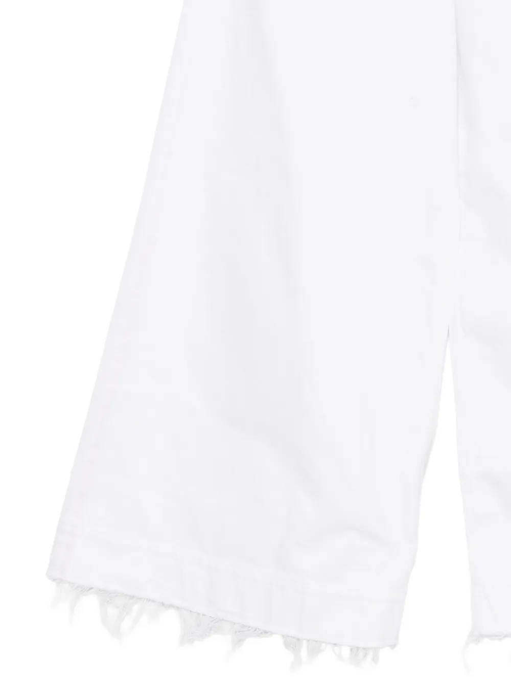  Alberta Ferretti Vaqueros Con Bordado Floral - Blanco 