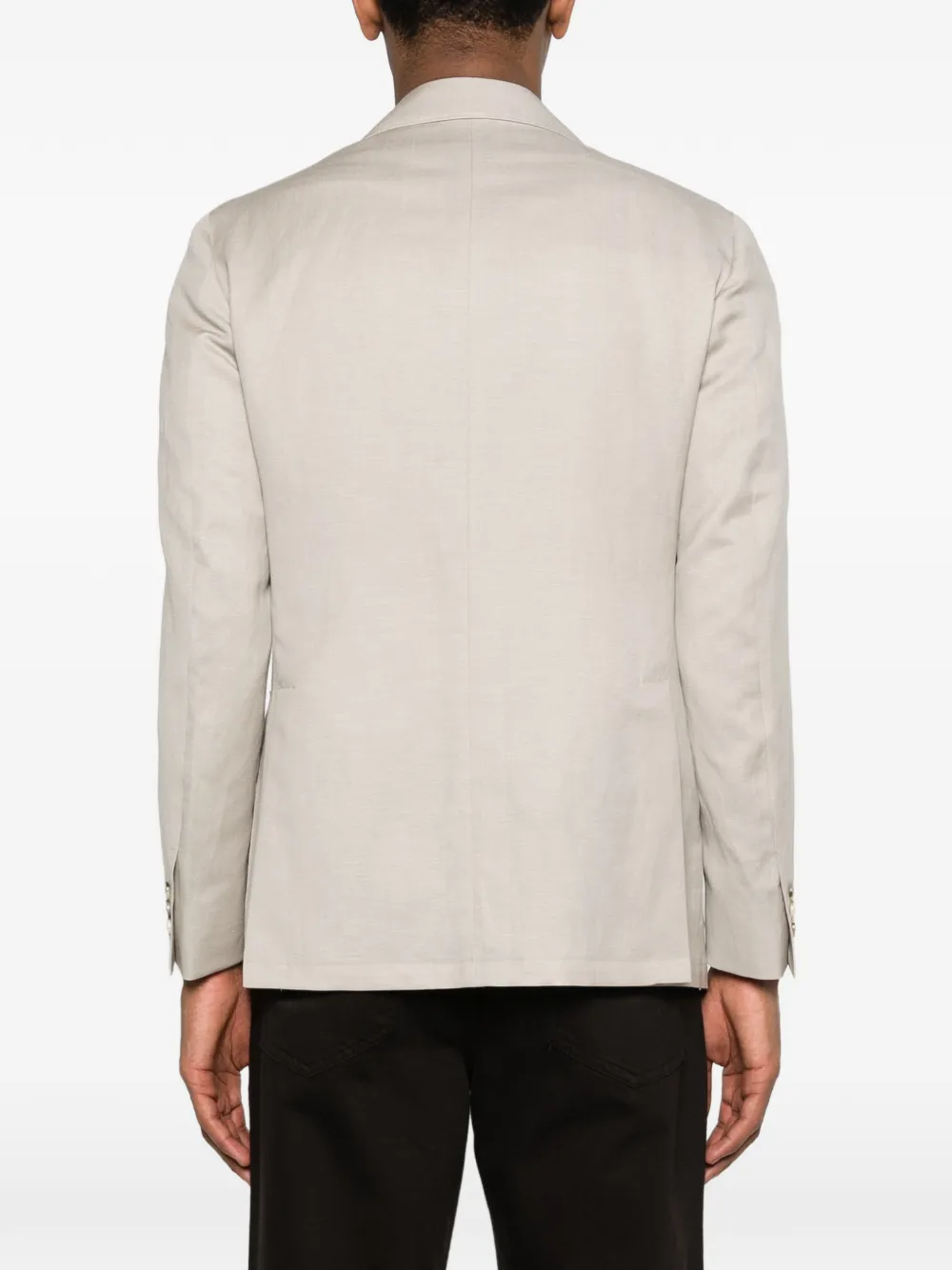 Canali Blazer met enkele rij knopen Beige