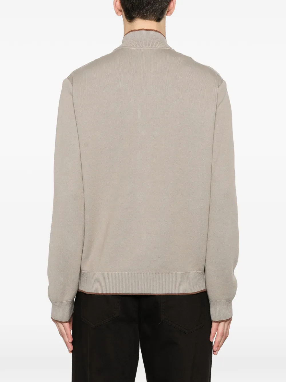 Canali Bomberjack met opgestikte zak Beige