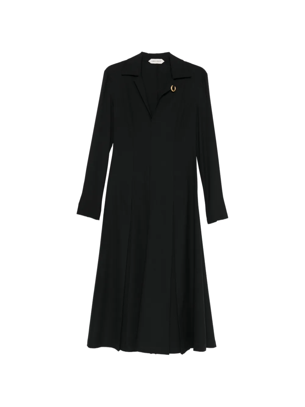 Alberta Ferretti ring-detail midi dress - Schwarz