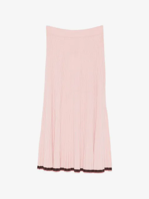 ZIMMERMANN contrast rib midi skirt