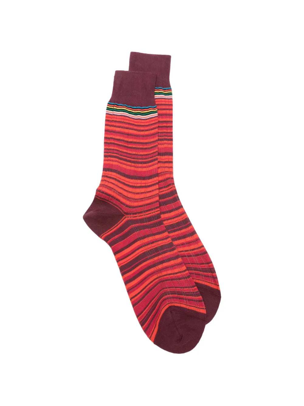 Paul Smith Maury Shadow striped socks | Red | Image 1