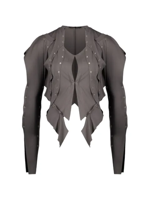 SRVC Studio eyelet long-sleeve blouse 