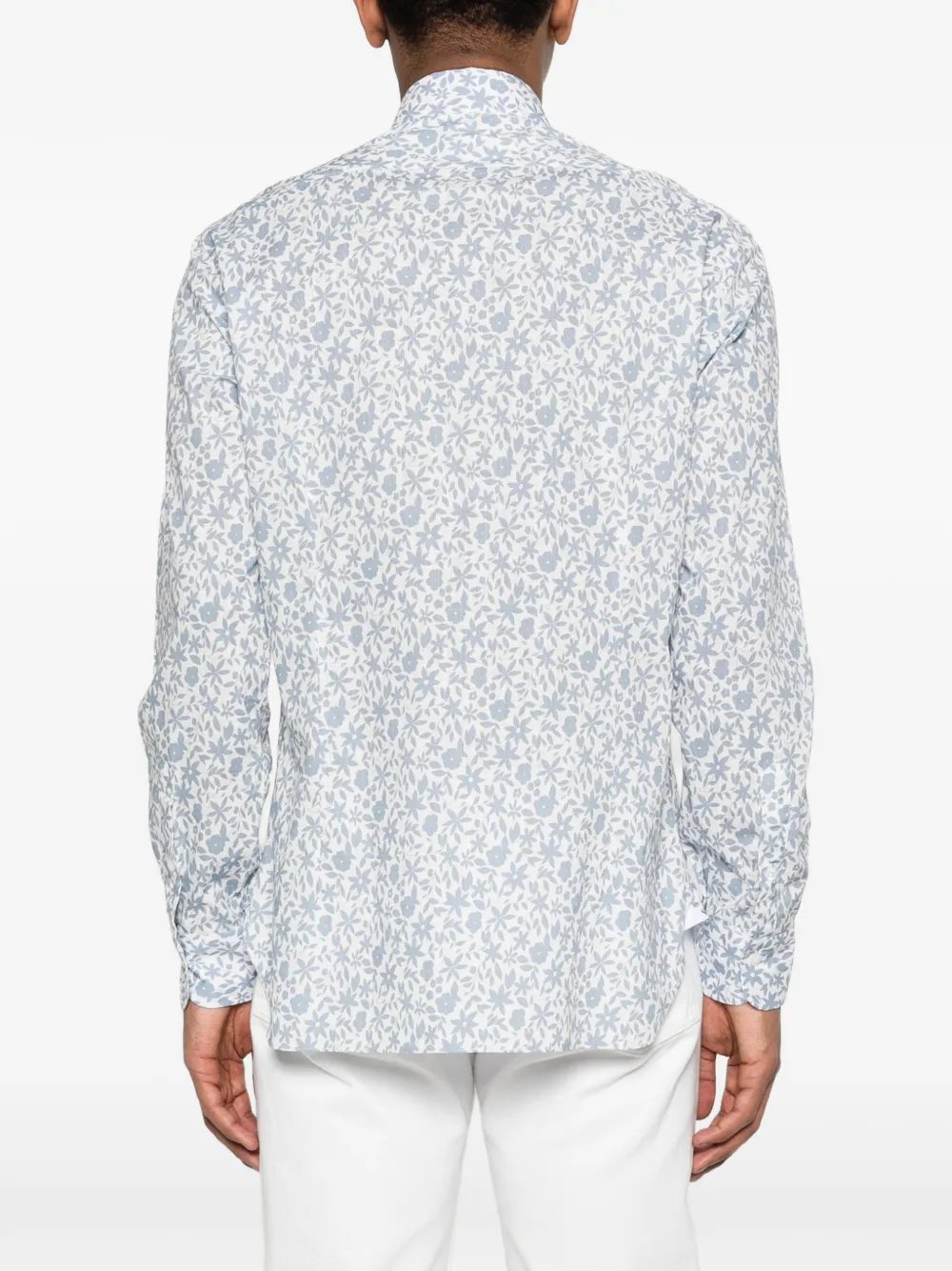 Barba Dandy Life overhemd met bloemenprint Wit