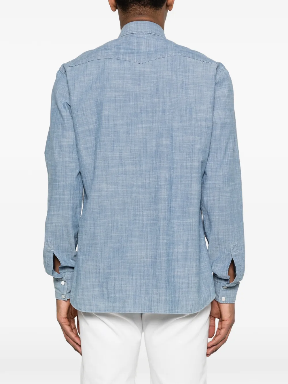 Barba Linnen overhemd Blauw