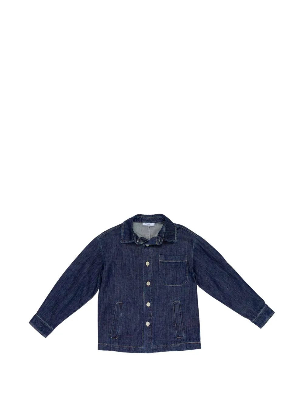 Paolo Pecora Kids buttoned pocket denim shirt - Blau