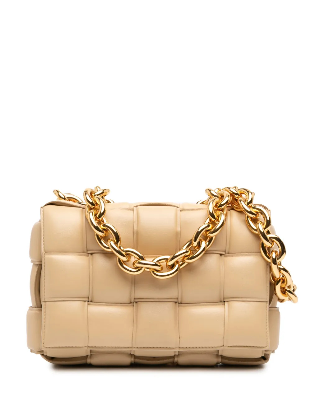 Bottega Veneta Pre-Owned 2010-2026 Nappa Intrecciato Padded Chain Cassette satchel - Marrone