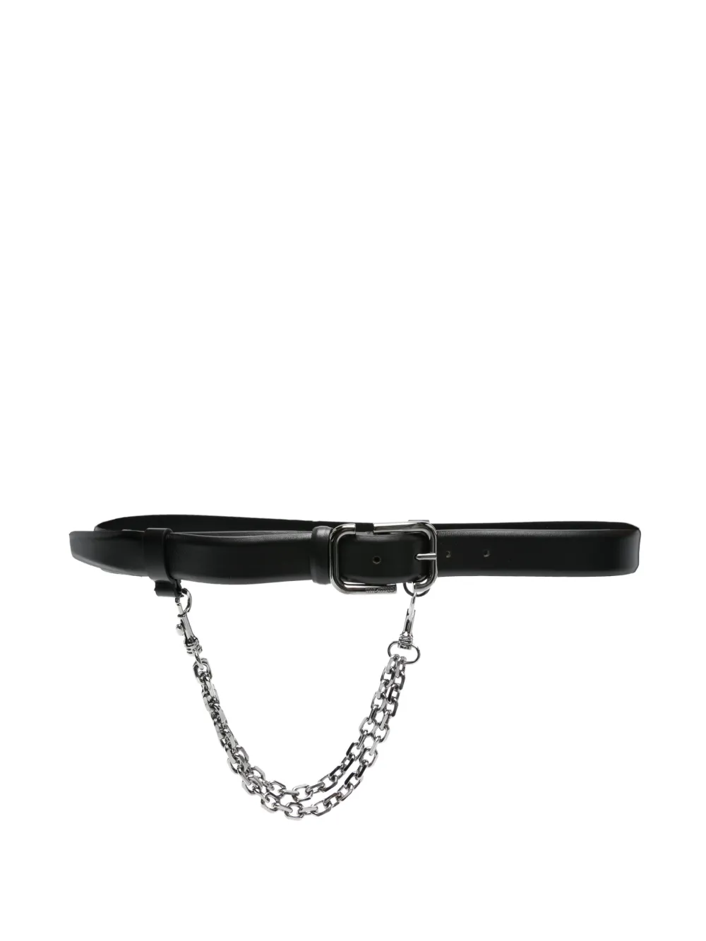 The Attico chain-detail belt - Nero