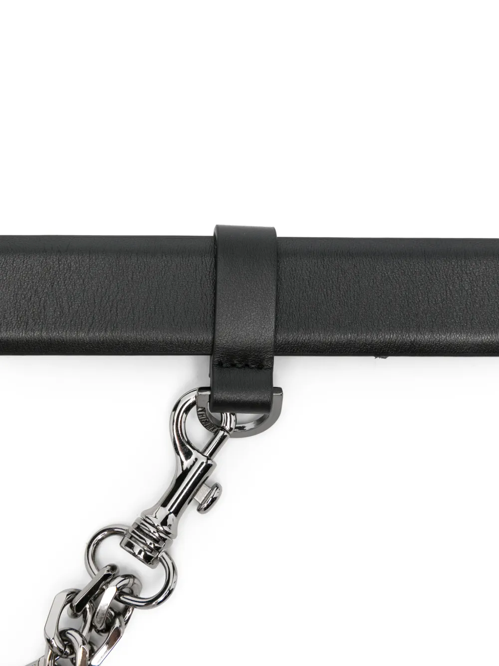 THE ATTICO ジ　アティコ　レザーベルト　ブラック　チェーン The Attico chain-detail Belt | Black | FARFETCH